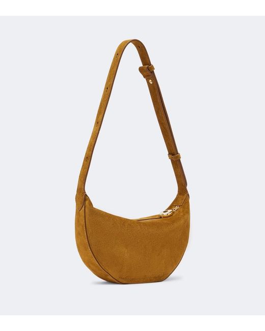 Joseph White Bean Suede Shoulder Bag