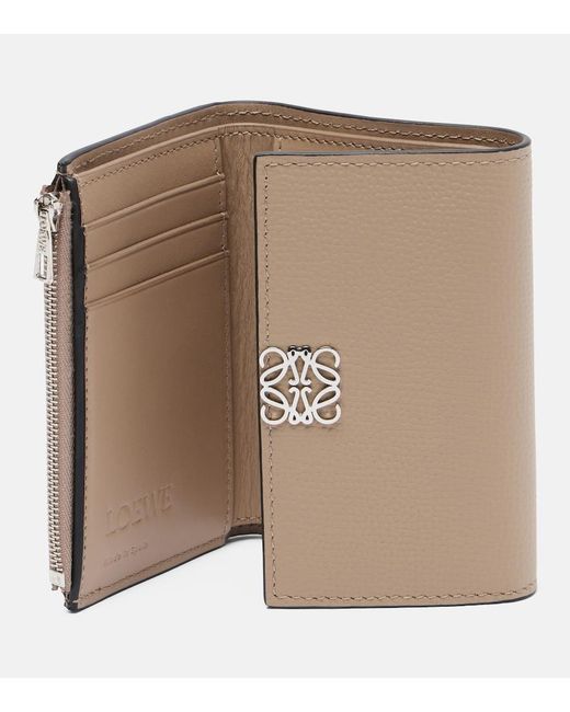 Loewe Natural Anagram Small Leather Card Holder