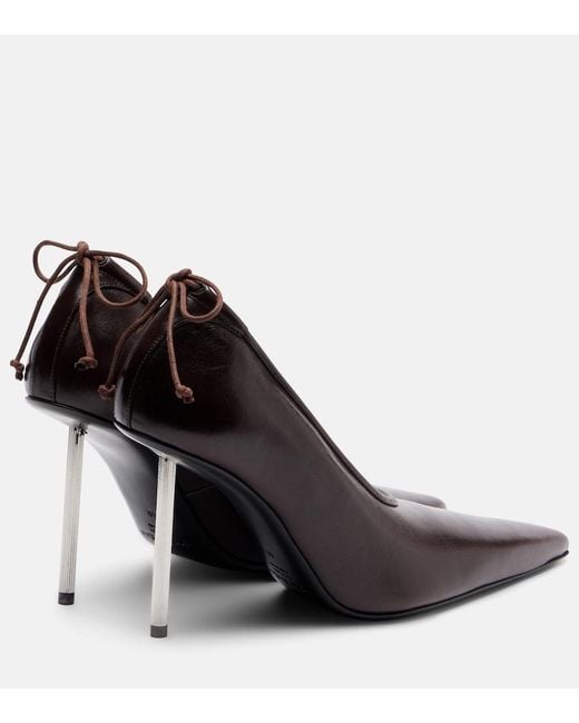Acne Black Leather Pumps
