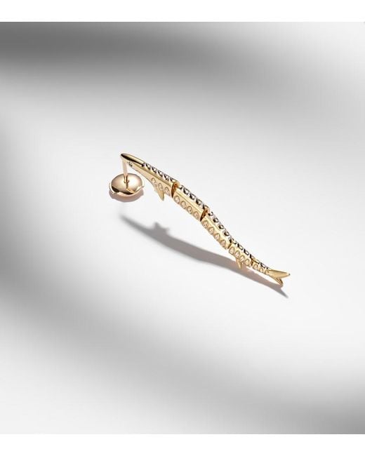 Yvonne Léon White Marlin Gm 9Kt Single Earring With Diamonds