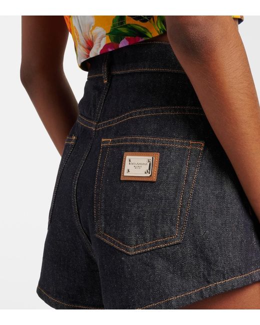 Dolce & Gabbana Blue Denim Shorts