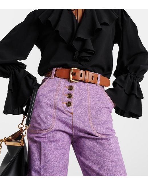 Etro Brown Leather Belt