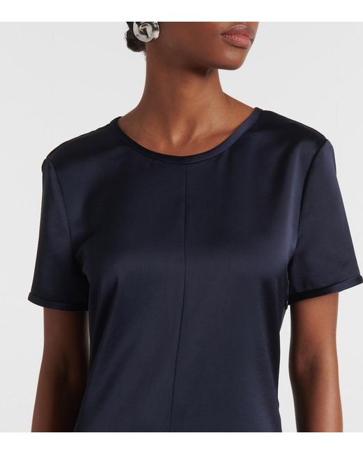 Proenza Schouler Blue Label Delphine Satin Maxi Dress