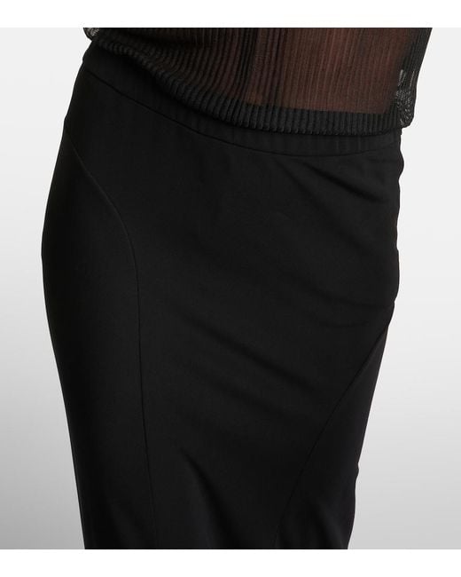 Tom Ford Black High-Rise Jersey Maxi Skirt