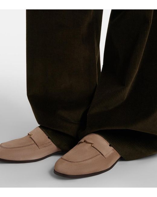 Max Mara Brown Goccia Suede Mules