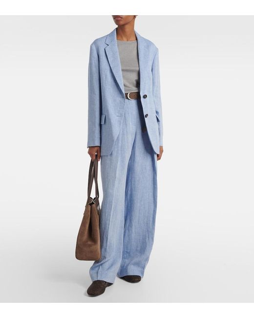 Brunello Cucinelli Gray Sparkling Cashmere And Silk-Blend Sweater