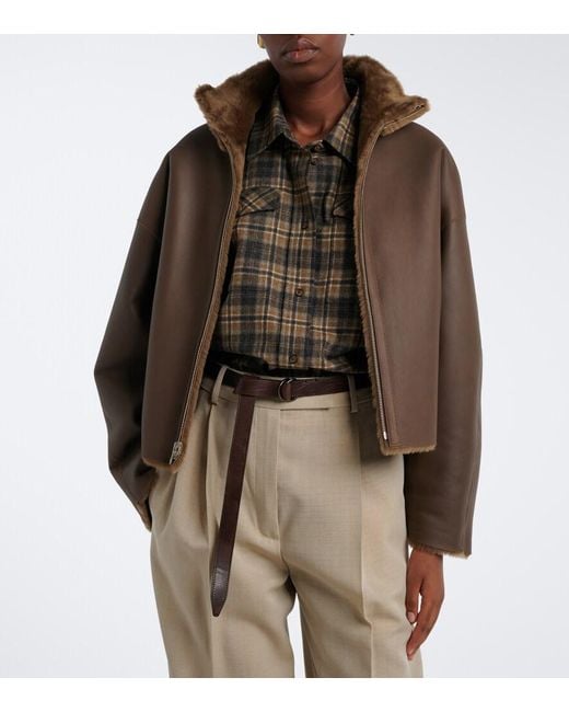 Arma Brown Indy Reversible Shearling Jacket