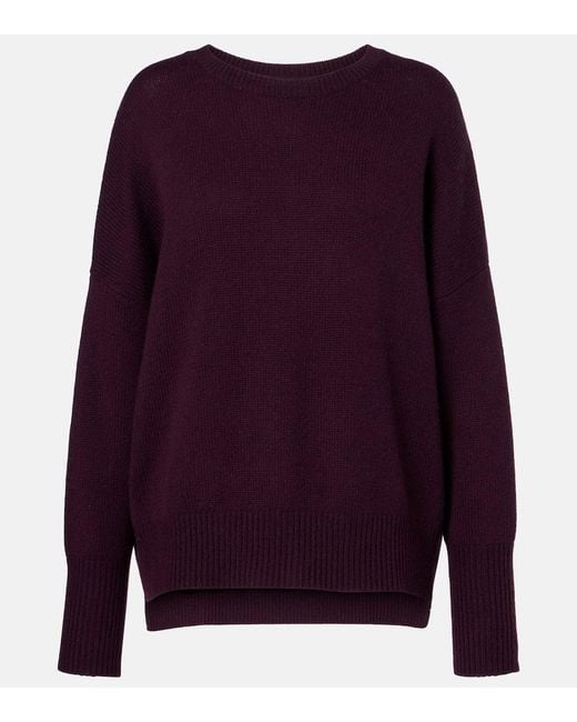 Lisa Yang Purple Pullover Mila Aus Kaschmir
