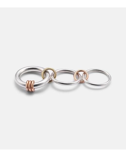 Spinelli Kilcollin White Orion Sterling And 18Kt Linked Rings