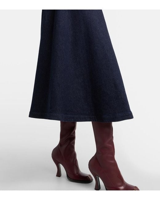 Altuzarra Blue Varda Denim Midi Skirt