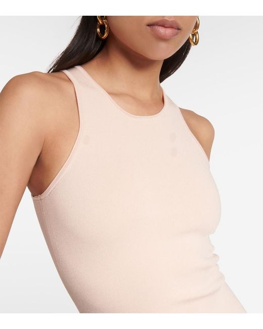 Victoria Beckham Pink Flared Midi Dress