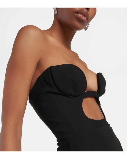 Nensi Dojaka Black Cutout Minidress