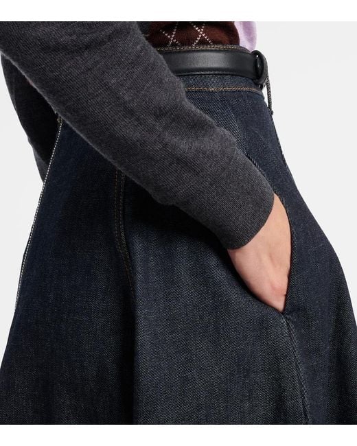 Self-Portrait Blue Jeansrock