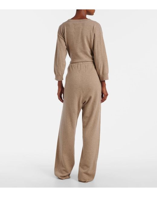Extreme Cashmere Natural Run Cashmere-Blend Sweatpants