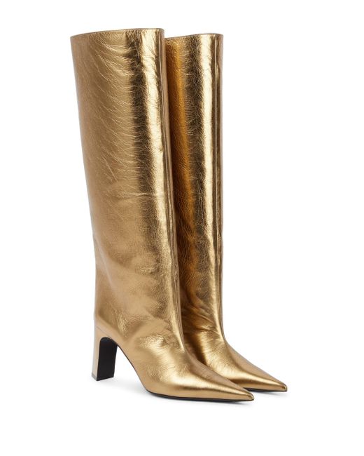 Botas altas Blade de piel metalizada Balenciaga de Cuero | Lyst