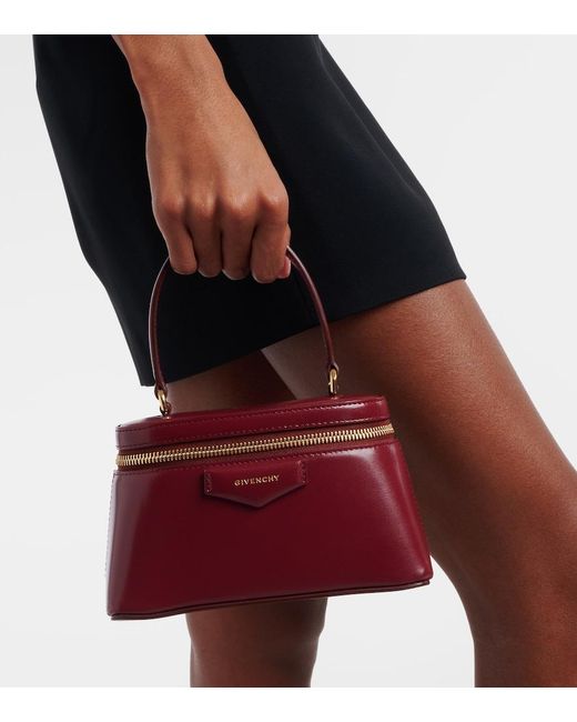 Givenchy Red Antigona Leather Vanity Bag