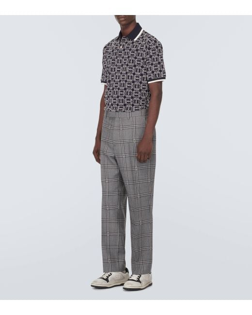 Polo En Piqué De Coton À Motif Mors Gucci pour homme en coloris Gray