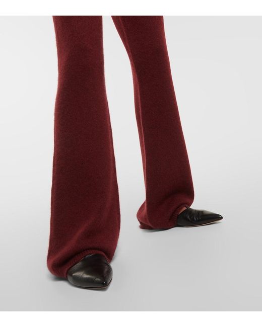 Gabriela Hearst Red Niven Cashmere And Silk Pants
