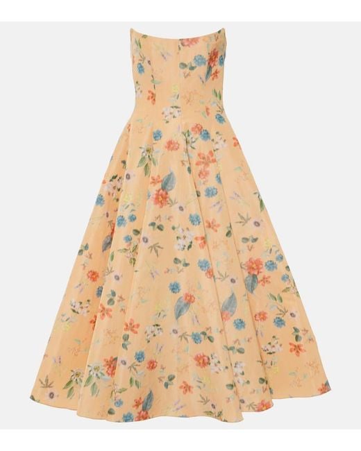 Markarian Natural Bedrucktes Midikleid Rousseau