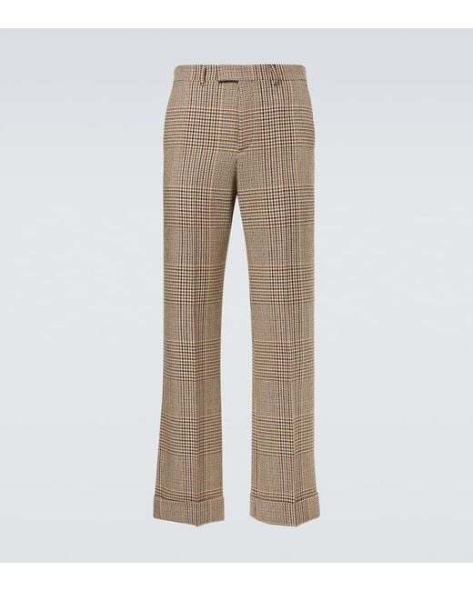 Valentino Natural Virgin Wool Straight Pants for men