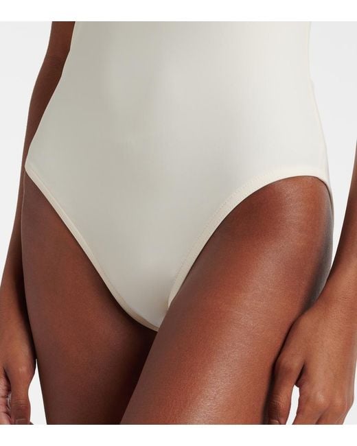 Karla Colletto Natural Billie Colorblocked Swimsuit