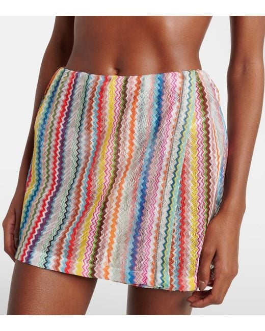 Missoni Red Zigzag Miniskirt