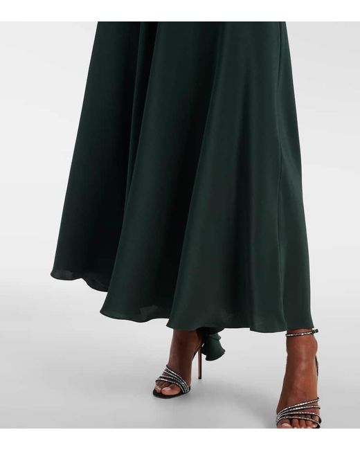 Rodarte Green Cocktailkleid Aus Seiden-Charmeuse