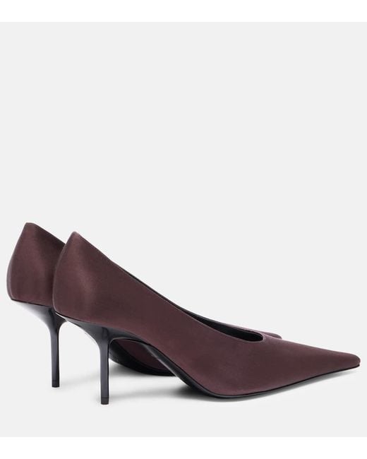 Victoria Beckham Purple 75 Satin Pumps