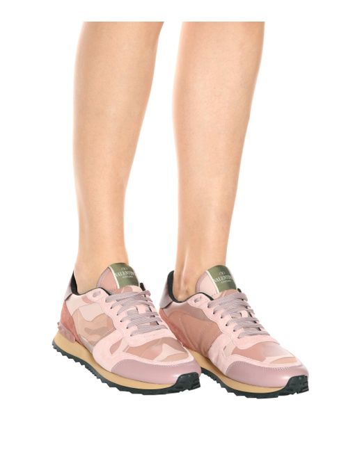 valentino women's camouflage sneakers