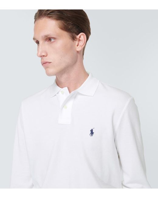 Polo Ralph Lauren Cotton Polo Shirt in White for Men | Lyst