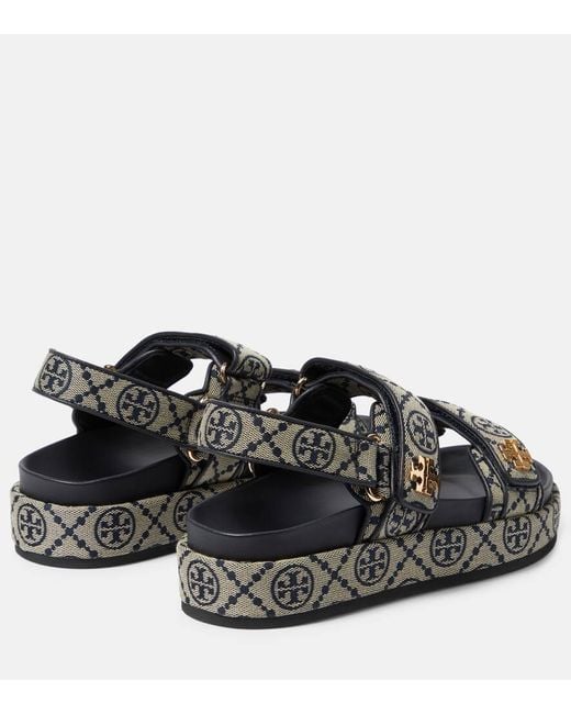 Sandalias Kira Monogram Tory Burch de color Multicolor