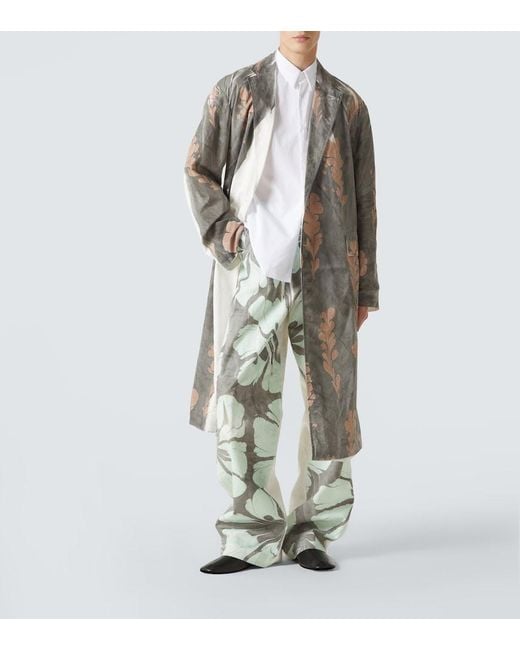 Dries Van Noten White Cotton Poplin Shirt for men