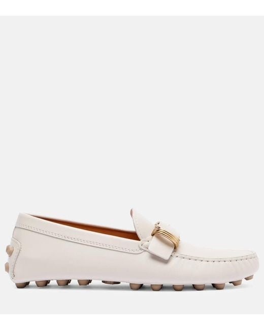 Mocassini Gommino di Tod's in White