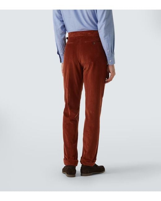 Dunhill Hose Aus Cord in Red für Herren