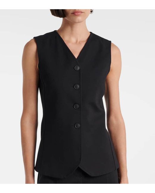 Max Mara Black Fornovo Jersey Vest