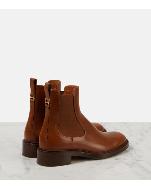 Chloé Brown Chelsea Boots Marcie Aus Leder
