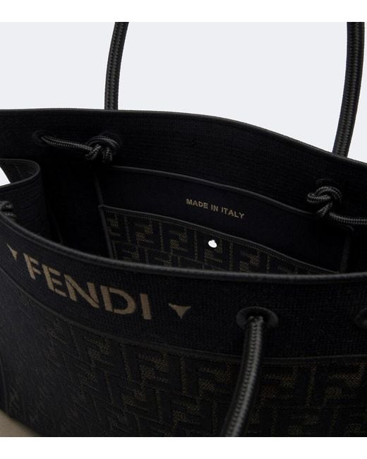 Fendi Black Magic Large Canvas Shopper