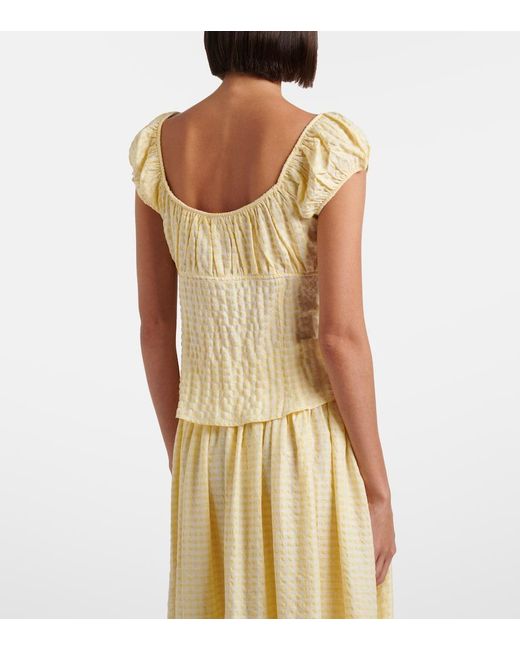 Montce Metallic Millie Gingham Top