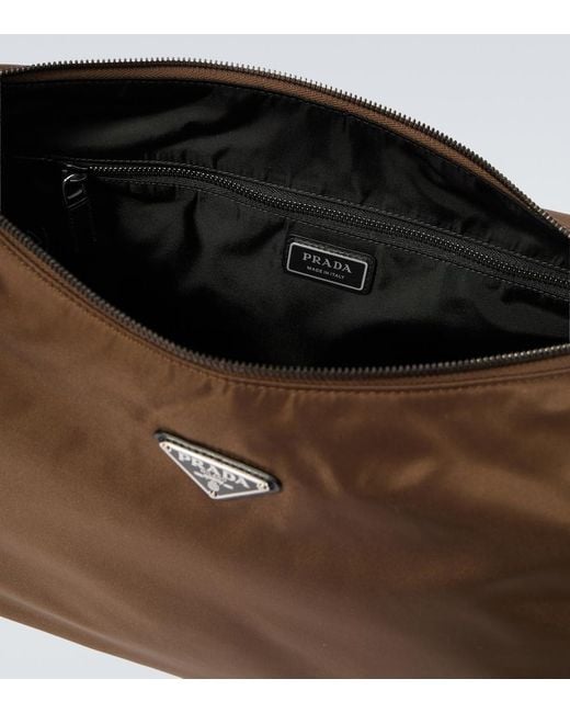 Prada Brown Explore Re-Nylon Shoulder Bag for men