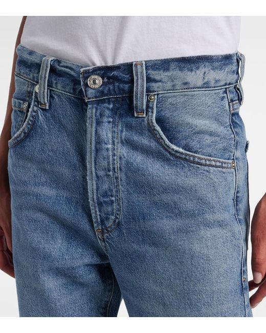 Citizens of Humanity Blue Baretta High-Rise Straight Jeans