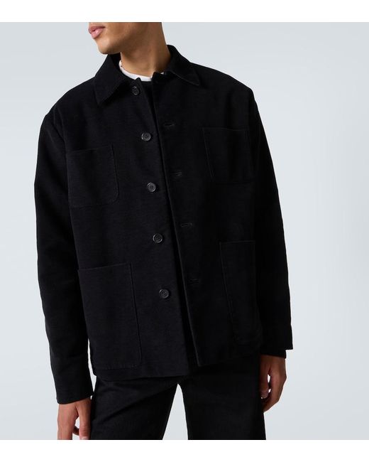 The Row Black Kian Cotton Jacket for men