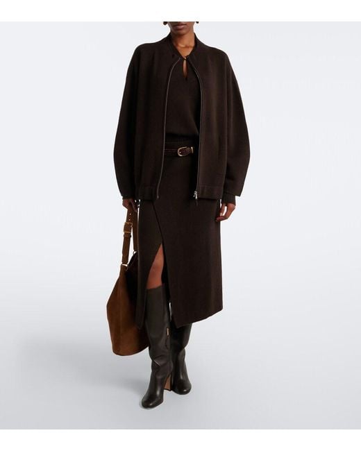 Jardin Des Orangers Black Wool And Cashmere Sweater