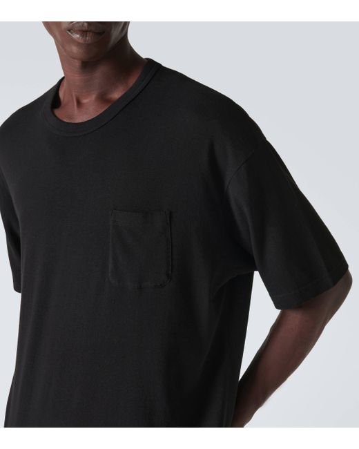 Visvim Black Jumbo Cotton And Silk T-shirt for men