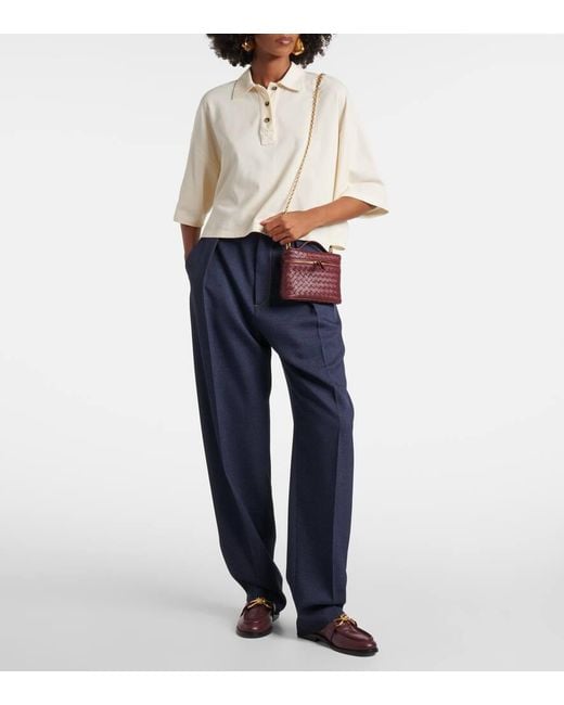 Borsa A Spalla Bang Bang Small di Bottega Veneta in Purple