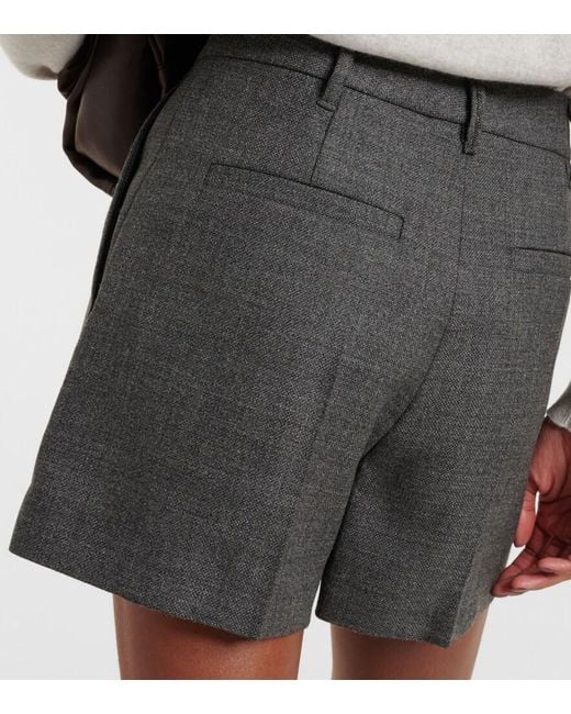 Brunello Cucinelli Gray Wool Shorts