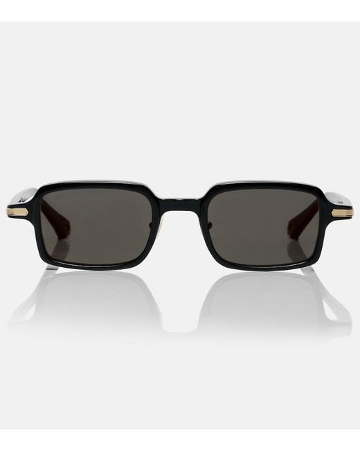 Cartier Brown Signature C Rectangular Sunglasses