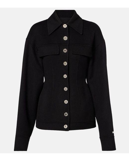 Sportmax Black Virgin Wool Jacket