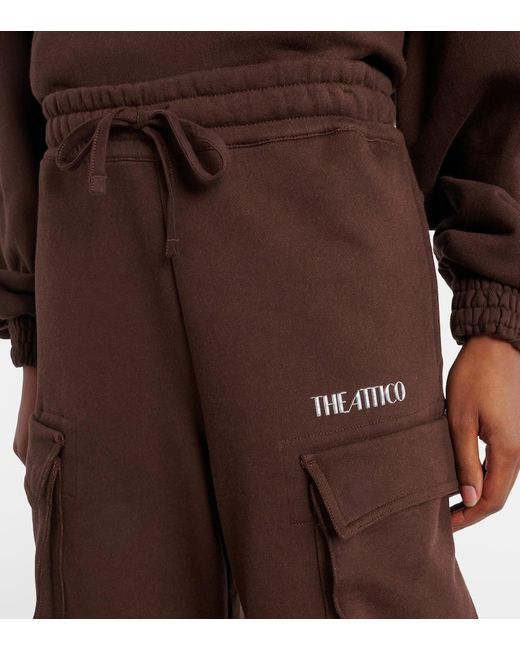Pantalones Cargo Fern De Algodon The Attico de color Brown