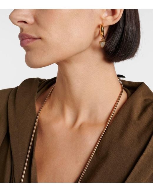 Pendientes De Aro Adornados Isabel Marant de color Metallic