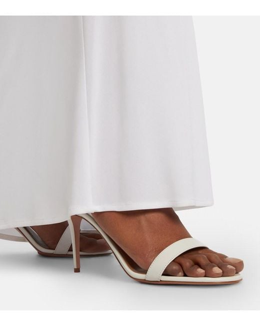 Aquazzura White Leather Sandals